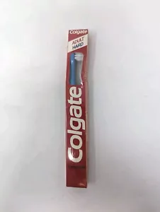 New Unopened Vintage Colgate Toothbrush Full Head Adult Medium - Blue - Picture 1 of 4