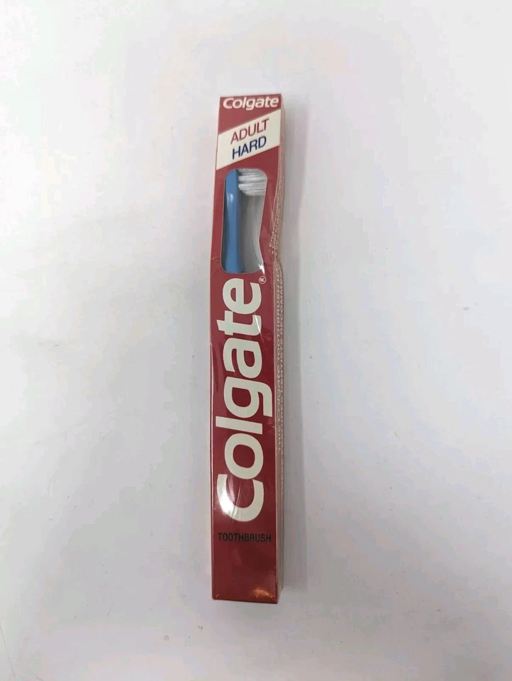 New Unopened Vintage Colgate Toothbrush Full Head Adult Medium - Blue - Image 1 of 4