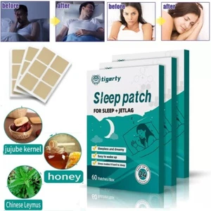 180Patches Natural Herbal Sleep Aid Sleeping Patch Improve Insomnia Wake Paster - Picture 1 of 17