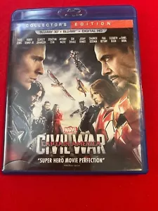 Captain America, Civil War, Blu-ray & 3D, Collector's , Like New, Preowned - Picture 1 of 3