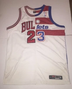 Usato - *RARO* Nike Michael Jordan BULLS/Wizard Half NBA JERSEY TAGLIA 56 - Foto 1 di 7