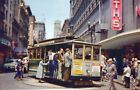 Cable Car on Turntable Powell Market Streets San Francisco California Postcard