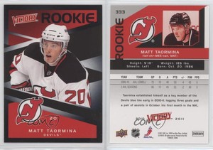 2010-11 Upper Deck Victory Black Matt Taormina #333 Rookie RC