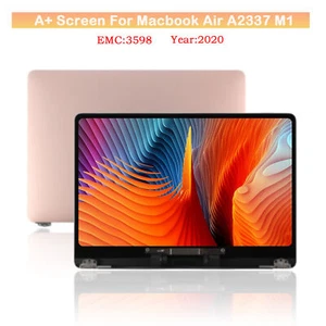 Assemblaggio schermo LCD per Macbook Air 13,3 pollici M1 A2337 2020 EMC 3598 oro - Foto 1 di 12