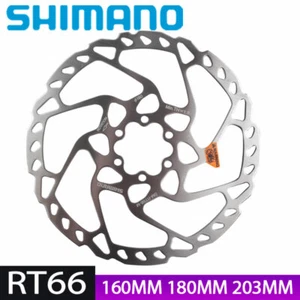 Shimano Deore SLX SM RT66 6 Bolt Disc Brake Rotor 160mm 180mm 203mm MTB Bike  - Picture 1 of 8