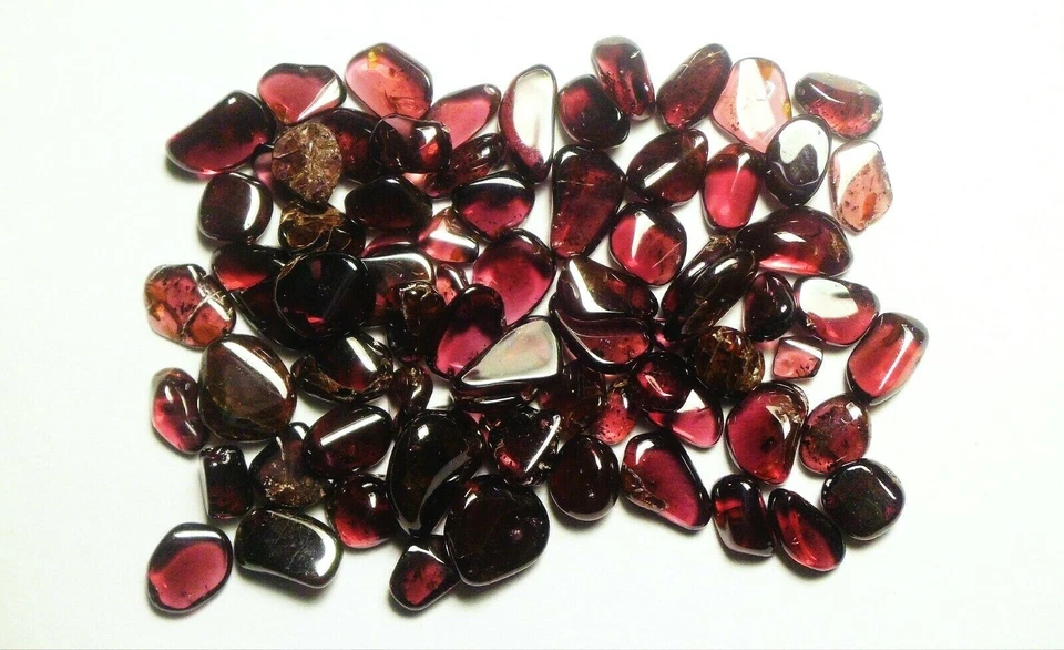 50 cts VARIADOS 3 - 7 mm TUMBLE POLIDO PEQUENOS ESPÉCIMES DE GRANADA ÍNDIA - Imagem 1 de 1