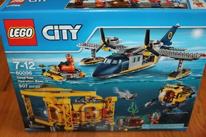 LEGO # 60096 DEEP SEA Operation Base SUBMARINE SEAPLANE 5 Minifigures  907 pcs - Picture 1 of 12