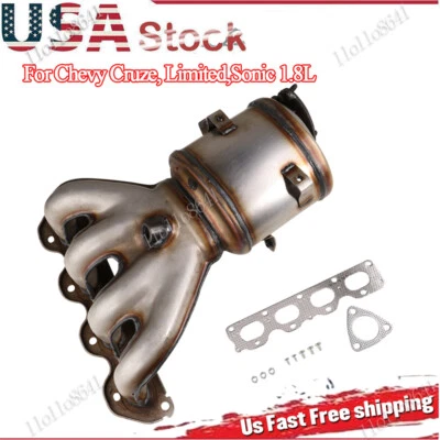 Exhaust Manifold Catalytic Converter for 2011-2015 Chevrolet Sonic Cruze 1.8L US Foto 1 de 4