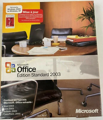 Pack Microsoft Office Edition Standard 2003 Pour Windows 2000 & XP Neuf / EBKP - Photo 1/2