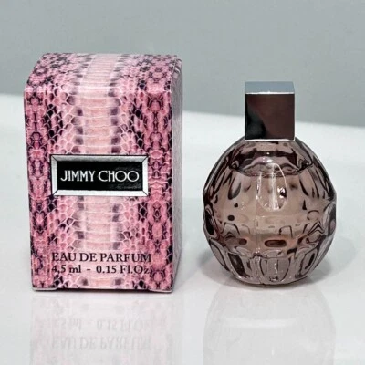 Nuevo JIMMY CHOO eau de parfum perfume para mujer Splash mini tamaño 0,15 oz/4,5 ml Foto 1 de 4