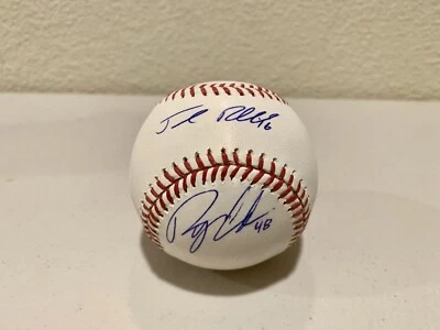 Béisbol firmado por Josh Reddick, Ryan Cook y Tommy Milone AMSM Foto 1 de 4