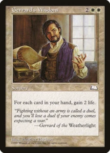 4x Gerrard's Wisdom - LP - Weatherlight - SPARROW MAGIC mtg - Picture 1 of 1