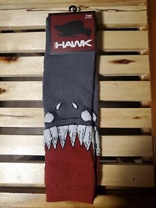 Boys Tony Hawk Brand Multicolor gray red monster Non Slip Slipper Socks OSFM