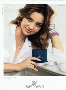 Publicité Advertising 1019  2016   Swarovski bijoux montre  & Miranda Kerr - Picture 1 of 1