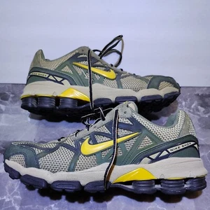 RARE VINTAGE Nike Shox Junga Mens Shoes Athletic Olive/Yellow Gr. 13 (no box!) - Bild 1 von 16