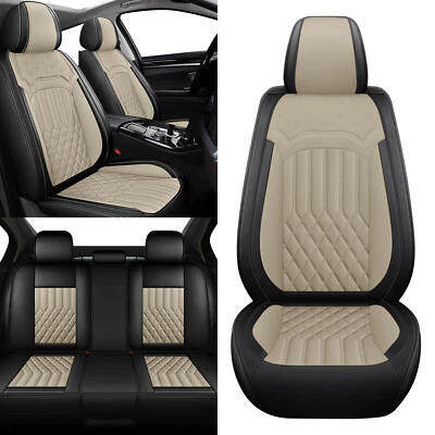 Full Set Car 5-Seat Covers Faux Leather Protector Pad For Jaguar XF 209-2024 — 第 1/4 张图片