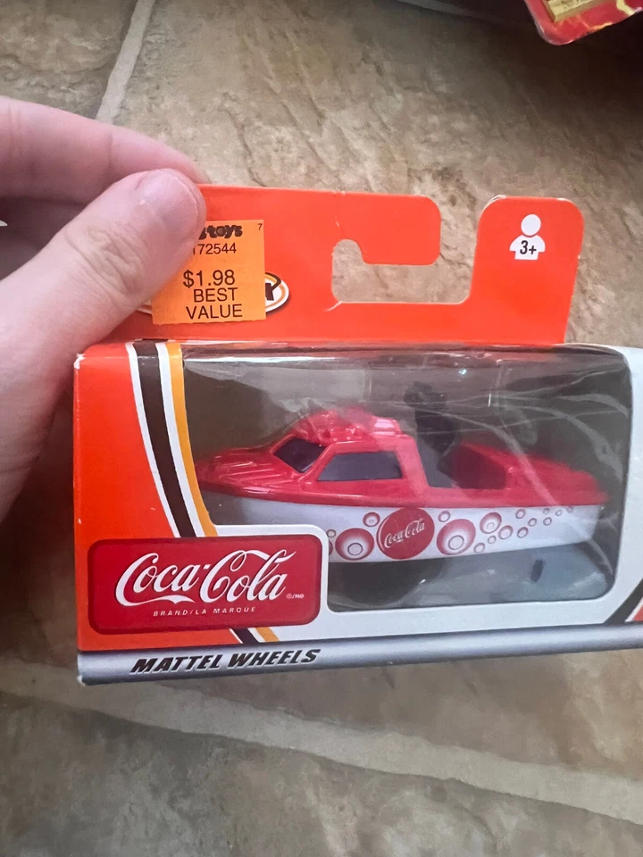 Diecast 1:64 Matchbox Coca Cola Police Launch Boat Vehicle - Image 1 of 1