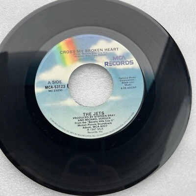 THE JETS The Heat/Cross My Broken Heart 45 RPM 7” Vinyl Original Sleeve Foto 1 de 4