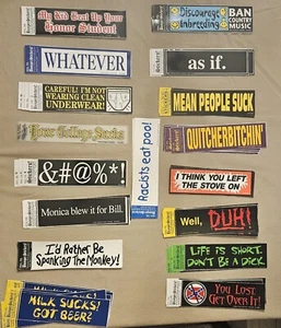 Bulk Bumper Stickers Funny Comedy Jokes Beer College Sucks Obscene Bad 115 Total - Picture 1 of 10