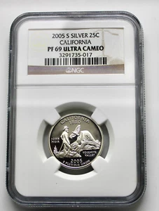 2005 S Silver California Quarter PF69 Ultra Cameo NGC - Picture 1 of 2