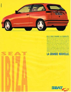 PUBLICITE ADVERTISING 025 1993 SEAT IBIZA GTI - Picture 1 of 1