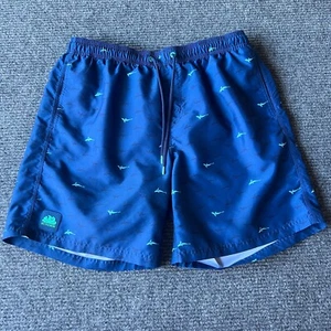 Sundek Swim Trunks Mens 2XL Blue Swim Shorts Bathing Suit LIned 8" - Picture 1 of 12