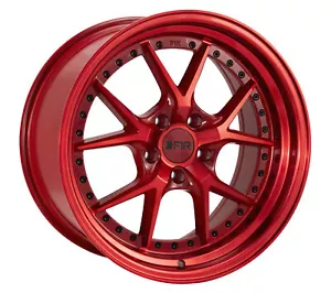17x8.5 +38 F1R F105 5x114.3 Candy Red Wheels (Set of 4) - Picture 1 of 3