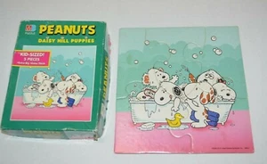 Vintage Milton Bradley PEANUTS 5-teiliges Puzzle DAISY HILL PUPPIES SELTEN 5-teilig - Bild 1 von 4