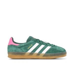 Adidas Originals Gazelle Indoor W Collegiate Verde Rosa UK 7 8 Nuove - Foto 1 di 5