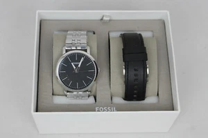 Fossil BQ2466SET Set Herrenuhr Luther Edelstahl + Wechselband, 5 ATM - Picture 1 of 1