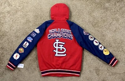 ST. LOUIS CARDINALS 11 TME WORLD SERIES CHAMPION Spring/Summer Jacket  M L XL 2X - Image 1 of 4