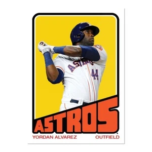2022 Topps TBT 11 “1972-73 Basketball” #32 ⚾️ Yordan Alvarez ⚾️ Houston Astros - Picture 1 of 3
