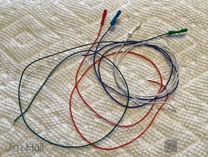 13 5/8” Tonearm Wire Set +Tubes 32 AWG Silver Plated Copper with Clips Installed - Picture 1 of 1
