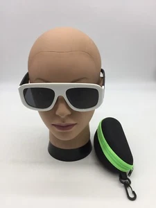 Gafas de sol Gucci blancas de moda 57-18-145 lentes grises - Imagen 1 de 9