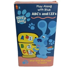 Blues Clues ABC's and 123's (VHS 1999) Nick Jr Nickelodeon Steve - Picture 1 of 5