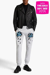 RRP €350 MOSCHINO COUTURE! Sweat Trousers IT50 US34 L Melange Embroidered - Picture 1 of 7