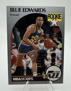 Aros NBA Blue Edwards RC #288 1990-91 Utah Jazz - Imagen 1 de 2
