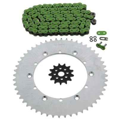 1987 Yamaha YZ125 125 Green O Ring Chain And Sprocket 13/52 114L - Image 1 of 4