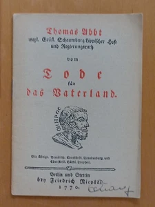 Vom Tode für das Vaterland. Münchner Lesebogen Nr. 109. Frakturschrift. Rarität! - Bild 1 von 1
