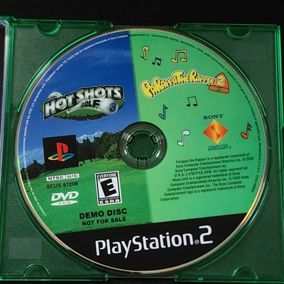Parappa Rapper 2 & Hot Shots Golf 3 Double DEMO DISC (Playstation 2 PS2) RARE - Image 1 of 4