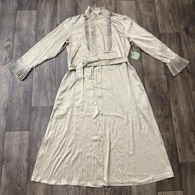 Vestido RYEGRASS Mangas Largas Moda Boda Fiesta Talla XXL Champagne Dorado Foto 1 de 4