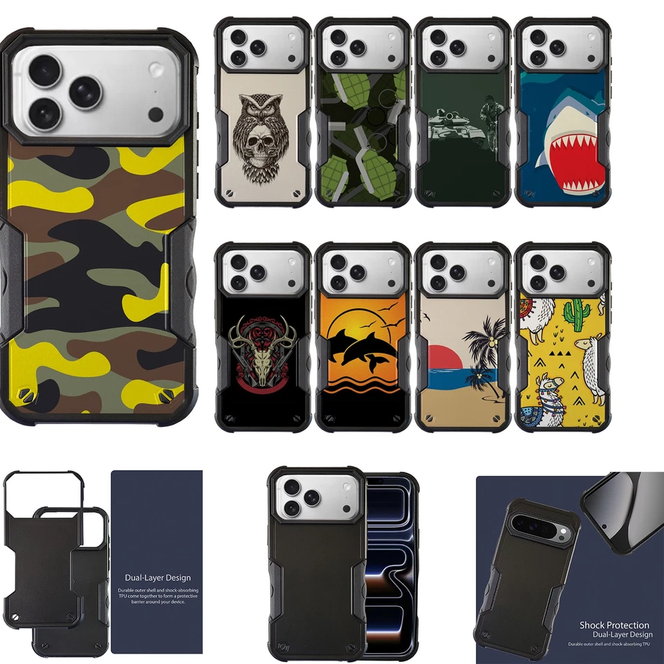 适用于 [iPhone 17 PRO MAX][双战术][混合两件式保护壳]重型 — 第 1/1 张图片