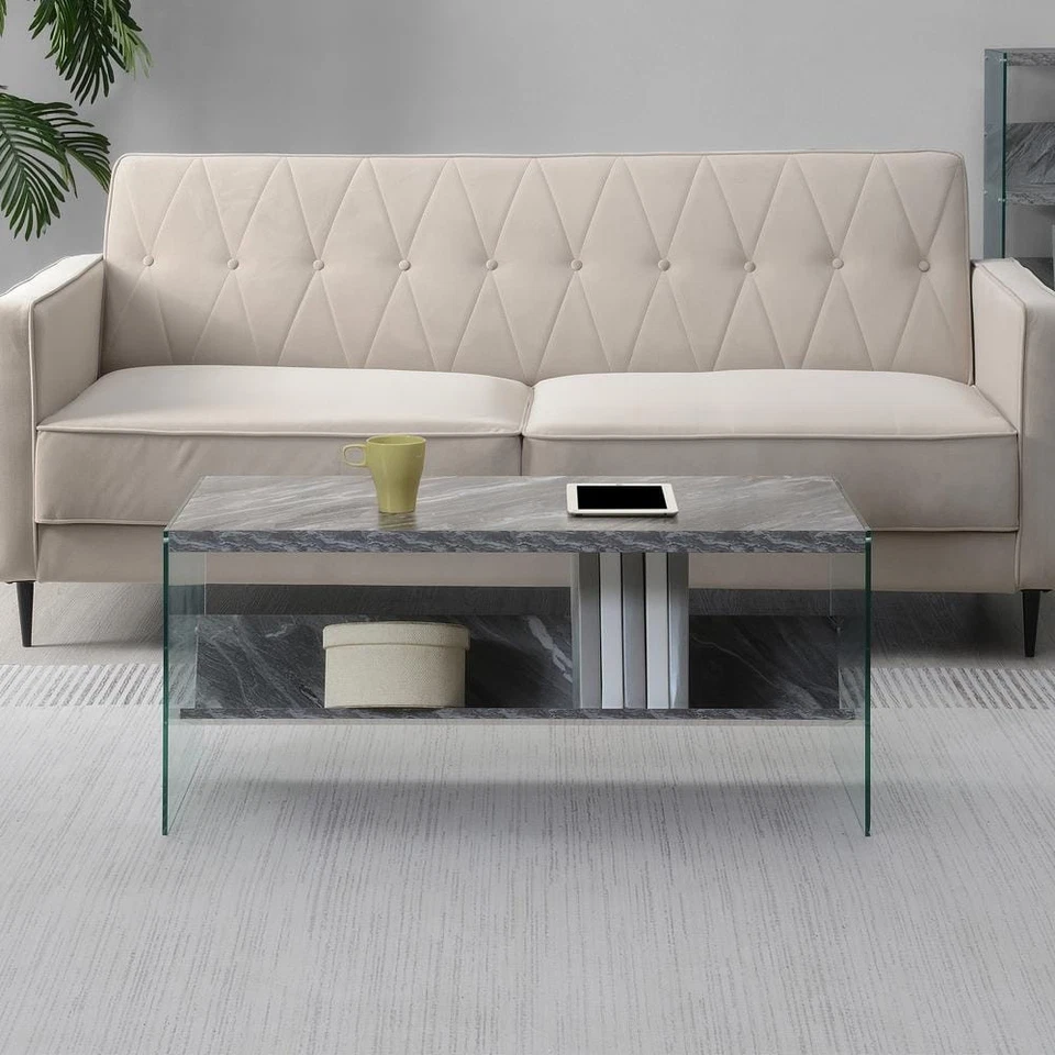 Convenience Concepts Soho Coffee Table With Shelf R4-0554