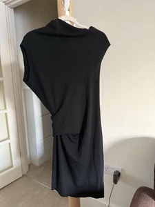 Helmut lang Asymmetrical Little Black Dress Size S - Picture 1 of 5