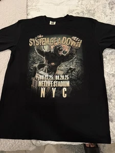 System Of A Down Event Shirt XL MetLife Stadium New York NJ 8/27 8/28 Sold out - Picture 1 of 4