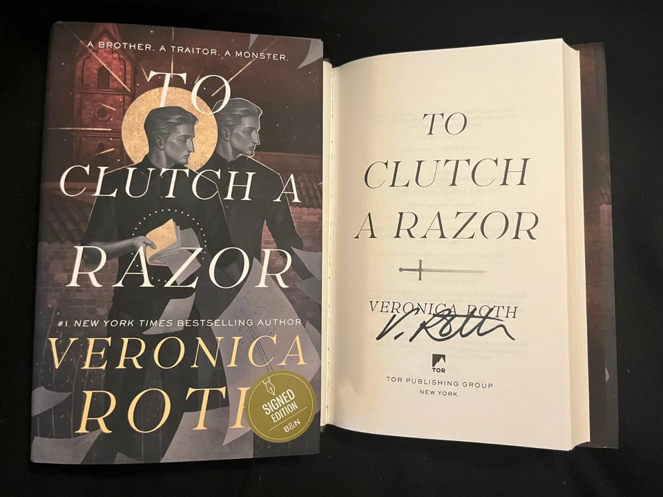 Veronica Roth signed To Clutch a Razor 1st printing hardcover book Foto 1 de 1