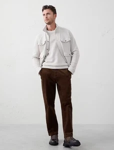 Banana Republic Traveler Corduroy Pants Mens Size 36 X 32 Slim Brown - Picture 1 of 10