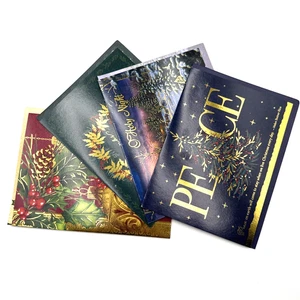 Heritage Collection Holiday Christmas Greeting Cards with Envelopes - Set of 4 - Picture 1 of 19