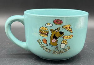 Scooby Doo Ceramic Large Soup Coffee Mug Teal/Blue Scooby Snacks - Picture 1 of 7