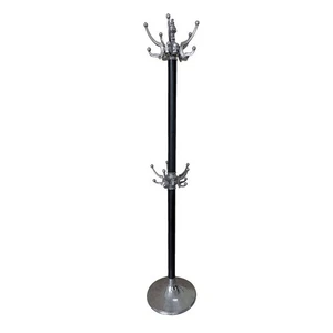 Luxuriöse Standgarderobe Schwarz/Silberfarben - Bild 1 von 3